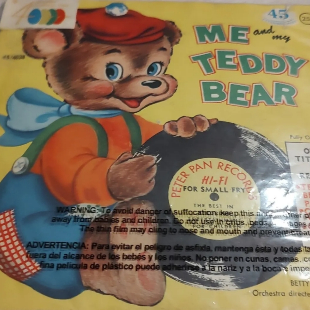 Peter Pan childrens Records 4038 EP  play Vintage Peter Pan "ME AND MY TEDDY